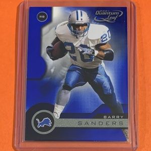 Barry Sanders #65 2001 Quantum Leaf Football Trading Card